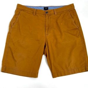 J. Crew Club Men’s Flat Panel Shorts in Copper Brown 36” Golf Casual Modest